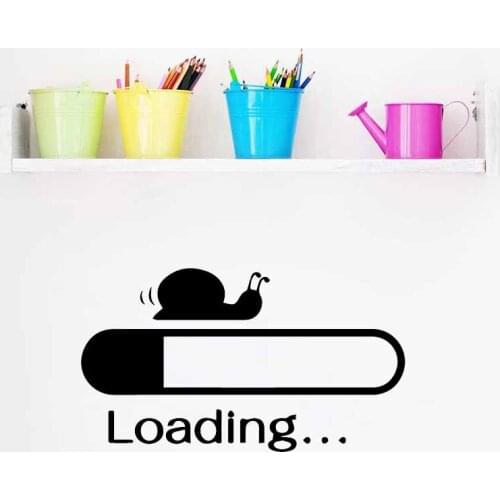 Creative Snail Loading Wall Sticker Kids Children Rooms Decoration Self Adhesive Bedroom Home Decor Nursery Wall Decals Poster