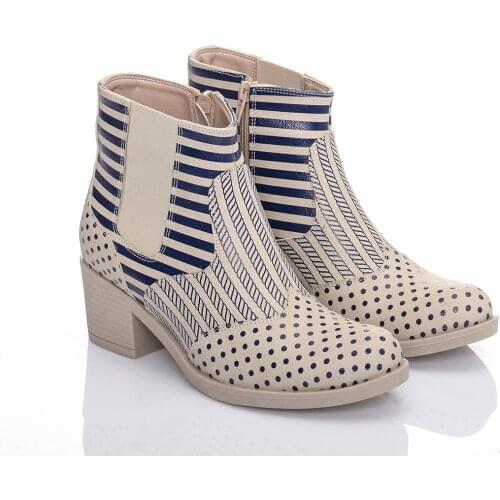 Streetfly 2021 new fashion Winter autumn colorful printed women Boots Non-slip sole Waterproof orthopedic boots