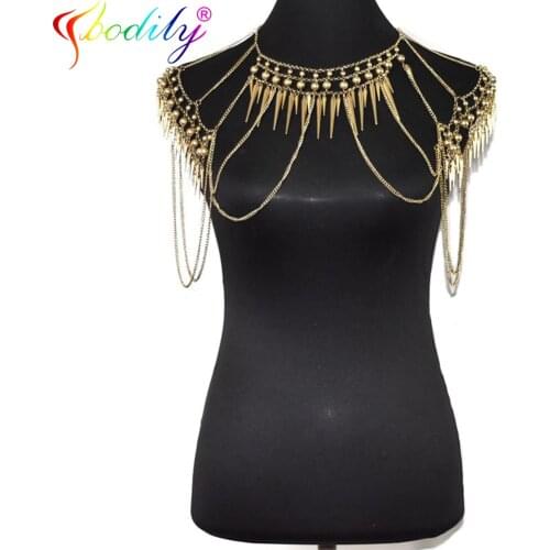 Ccbodily Bohemia Double Bead Belly Chain Body Jewelry Women Summer Sexy Bikini Beach Waist Chain Glamour Retro Shoulder Chain