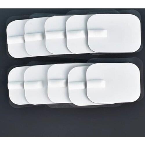 10Pcs 6*4cm Electrode Pads Pin Type Gel Pads Frequency TENS Therapy Electronic Cervical Vertebra Physiotherapy Body Massager