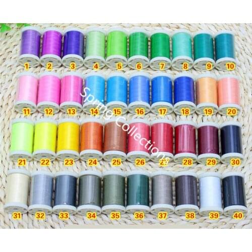 40Color 320Yard/pcs Sewing Thread Sewing Supplies Quilting Tools Polyester Embroidery Thread for Sewing Machine Hand Stitching