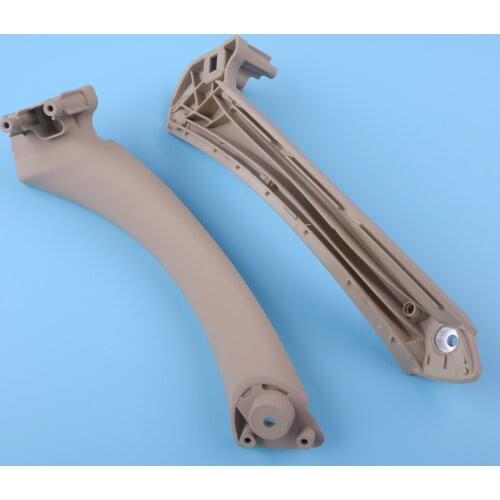 51417230853 51417230854 1 Pair Beige Inner Door Panel Handle Pull Trim Cover Fit For BMW E90 3-Series Accessories