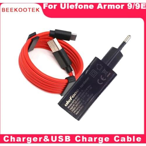New Original AC Adaptor Fast Charger 3.0 Travel Charger EU Plug Adapter+USB Cable DC 5V 7V 9V 1.5A For Ulefone Armor 9E/9 Phone