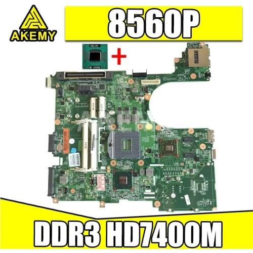 AKemy 684323-001 MAIN BOARD For HP Elitebook 8560P Laptop Motherboard QM67 DDR3 HD7400M Video Card