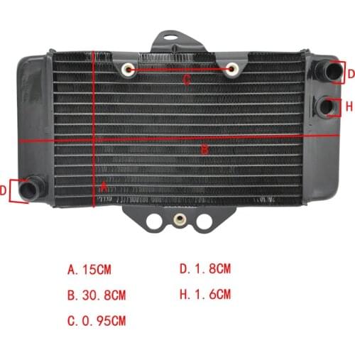 Motorcycle Aluminium Radiator Cooling Cooler For Honda VTR250 1997-2007 VTR 250 Aluminium Replace Parts Cooling Cooler