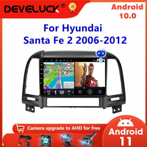 Android 10 2Din Car Stereo audio Radio For Hyundai Santa Fe 2 2006-2012 GPS Multimedia Video Touch Screen Player Speaker MP5 DVD