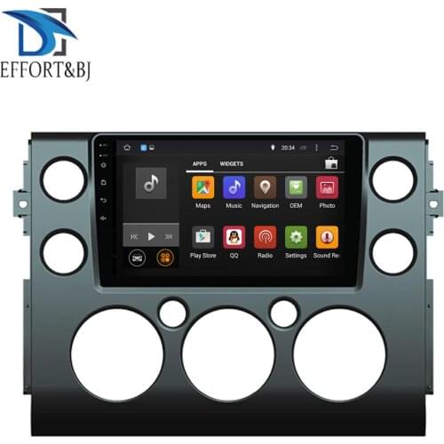 Android 10.0 Octa Core 4GB RAM Car GPS Player Radio Stereo For Toyota FJ Cruiser 2006-2020 GPS Navigation Car Radio Stereo WIFI