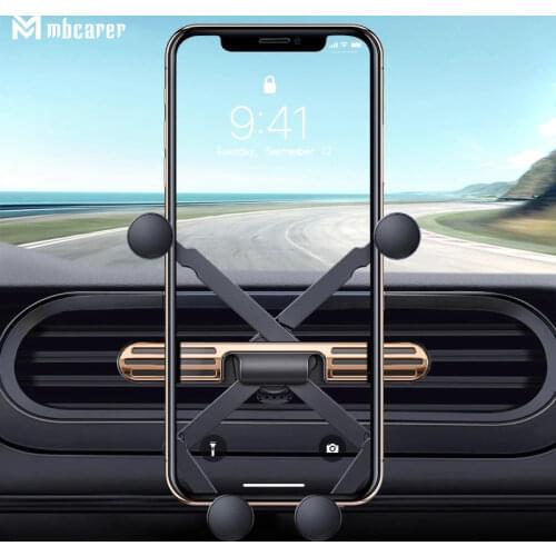 Mini Gravity Car Phone Holder Car Phone Navigation Bracket Air Vent Mount Clip Car Holder Universal Stand