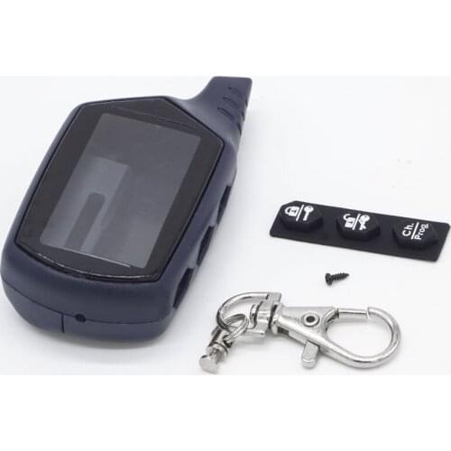 B9 Case Keychain Trinket for 2 way Car Anti-theft Alarm System LCD Remote Control Key Fob Chain Starline B9 B6 A91 A61