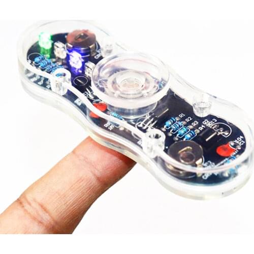 Electronic diy kit POV Rotate Fingertip gyro diy soldering kit colorful diode Electronic training set