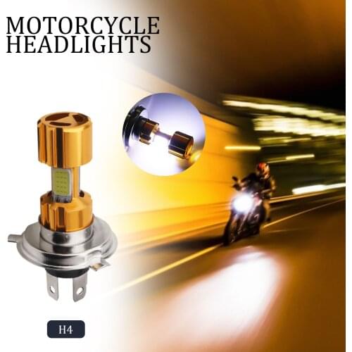 H4 LED 3 COB Motorcycle Headlight Bulb 2000LM 6000K Hi/Lo Beam Light Motorcycle Equipments Parts Accessories Light New 2021