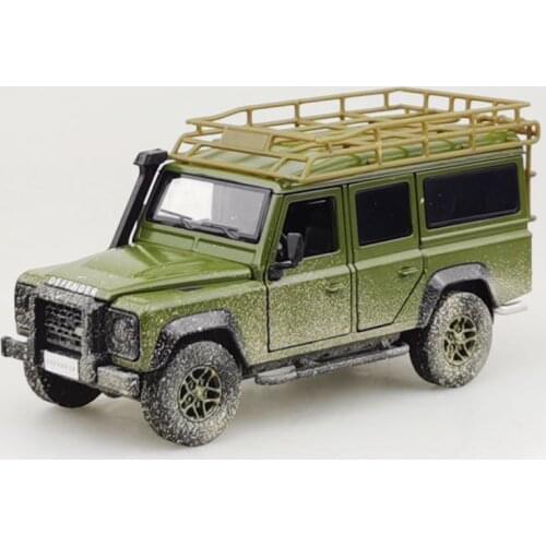 Dies Cast 1:32 Model Cars Alloy Pull Back Flashing Sound Sports Car Toys for Children Muddy Defender SUV