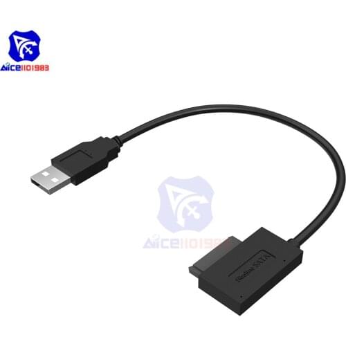 Diymore USB to 13Pin SATA Hard Driver Adapter Converter Cable for Laptop PC