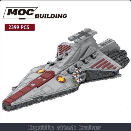 The Clone Wars Series Venator-Class Republic Attack Cruiser Moc Building Blocks 2399pcs Bricks Toys For Gift Model Sets