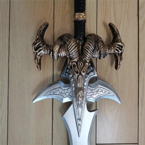 Cosplay World of Warcraft Frostmourne Sheephead Sword Prop Weapon Sheep Head Sword Role Playing Game Movie 100cm PU Model Prop