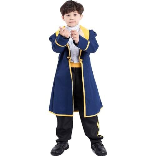 Umorden Halloween Costumes Prince Adam Costume Cosplay for Boys Kids Children Carnival Party Fantasia Suit