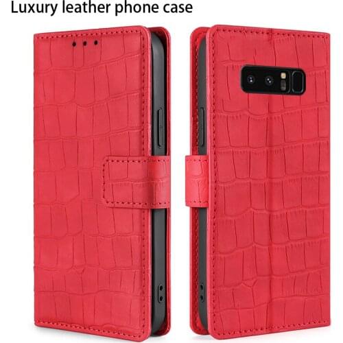 Leather case For Samsung Note 8 6.3 Flip Cover Coque Card Slots Magnetic Wallet Cards Stand Note 8 Retro PU luxury