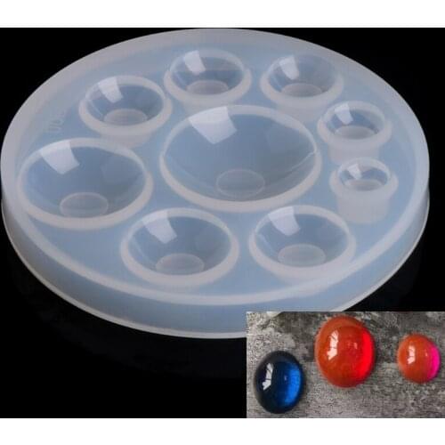 Round Silicone Resin Mold DIY Jewelry Pendant Making Tool Mould Handmade Craft E56C