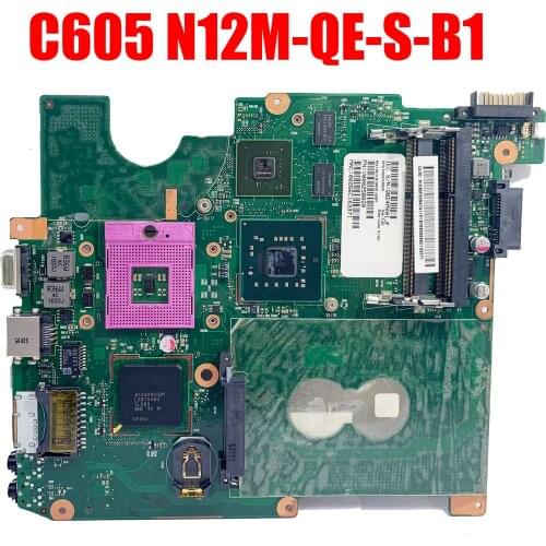 SHELI For Toshiba C605 laptop Motherboard 6050A2446401 V000258020 notebook pc mainboard main board CPU GM45 N12M-GE-S-B1