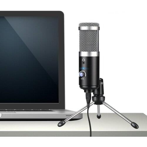 USB Microphone Podcast Condenser Microphone Professional Microphone With Tripod Stand for Computer Youtube