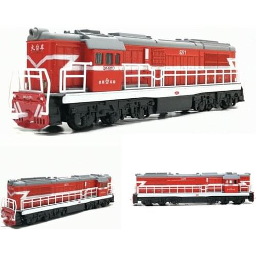 1/72 Alloy Locomotive Pull Back Model Train Toy Sound Light Children Toys Car