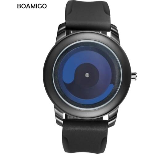 Fashion Simple Sports Black Watch Digital Texture Dial Quartz Rubber Strap Watch L818