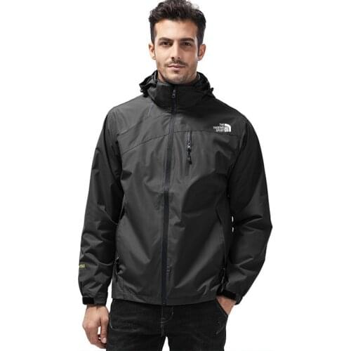 Winter Jacket Men Lightweight Hooded Zipper Waterproof Coat 2021 Windproof Warm Solid Color Fashion Male Coat Outdoor Sportswear