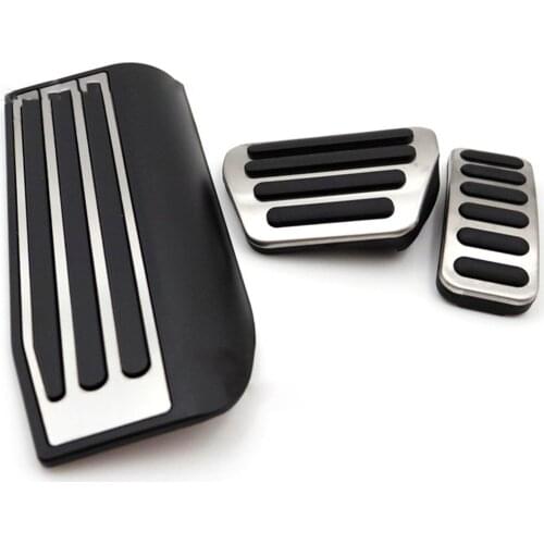 3 Pcs Car Accelerator Foot Rest Pedal Pad For Land Range Rover Sport/Vogue 2013 2014 2015 2016 2017 2018 Decorate Accessory