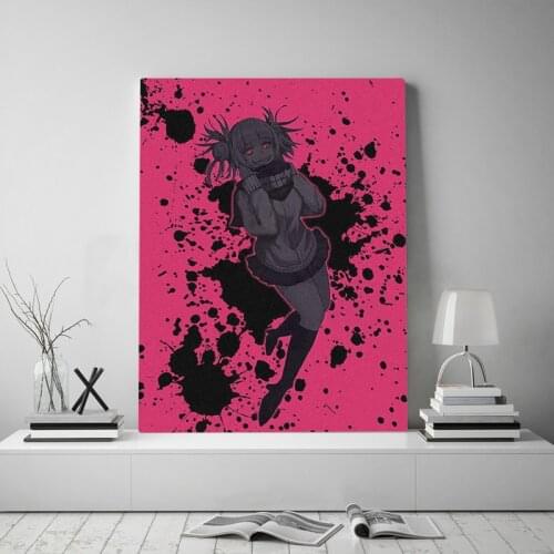 Wall Art Home Decor Canvas Anime Print Painting Modern Himiko Toga My Hero Academia Poster Living Room Modular Pictures No Frame