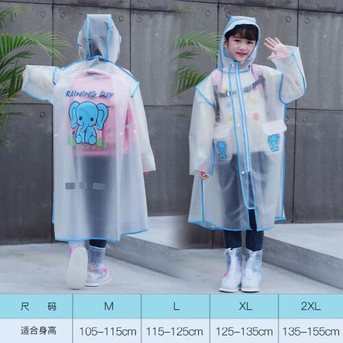 New Cute Dinosaur Polyester Baby Raincoat Outdoor Waterproof Rain Coat Children Impermeable Poncho Boy Girl Rain Jacket Gift