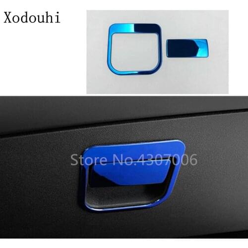 Car Trim Handle Stainless Steel Glove Co-Driver Container Switch Storage Box For Chevrolet Equinox Third GE 2017 2018 2019 2020