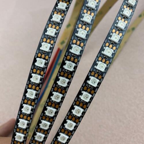 3m 96LEDs/m DC5V addressable SK6812 led pixel strip,non-waterproof;IP20,96pcs SK6812/M with 96pixels;BLACK PCB