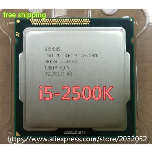 Intel i5 2500K Processor Quad-Core 3.3GHz LGA 1155 TDP:95W 6MB Cache With HD Graphics i5-2500k I5 2500K