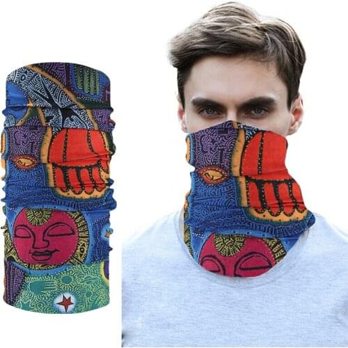 Adults Kids Colored Vintage Neck Gaiter Tube Ear Warmer Headband Slouchy Beanie Thick Thermal Windproof Face Scarf For Fishing