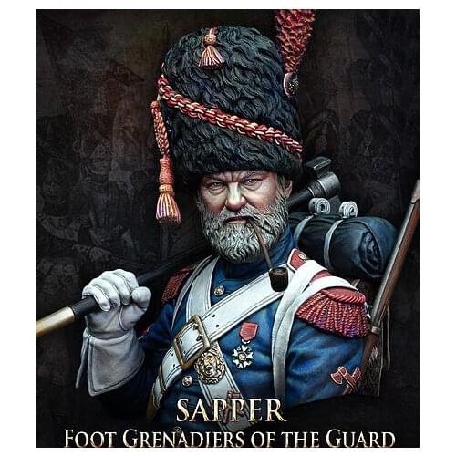 Resin assembly Kits 1/ 10 sapper foot grenadiers of the guard bust Unpainted Kit Resin Model Free Shipping