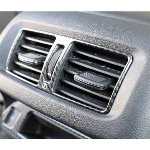 For Nissan Navara NP300 2017 2018 2019 Interior Armrest Box Rear Air Condition outlet Vent Cover Trim frame Auto Accessories