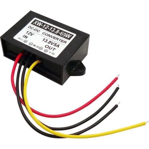 Waterproof DC 12V Step Up To 13.8V 5A 70W Power Supply Converter ABS Outer Case Regulator Boost Module