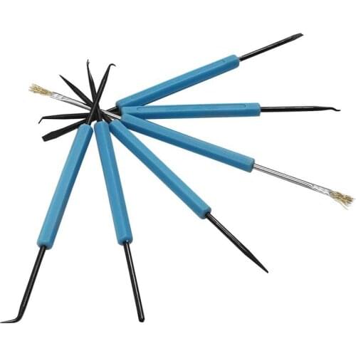 6pcs Desoldering Aid Tool Soldering Aid Assist Tools Set Circuit Board Soldering Welding Auxiliary Tool PCB Cleaning Repair Tool