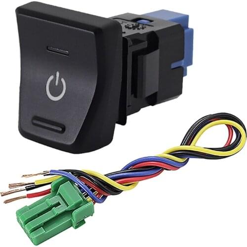 Car Modification Switch for Toyota RAV4 2019-2021 Hollow Position Reserved Upgrade Switch Instrument Control Button