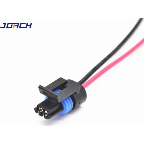 1pc Delphi GM 2 Pin way Female Sensor Connector metri-pack 150.2 sealed Connector 12162195 with 15cm 0.5mm² wire harness
