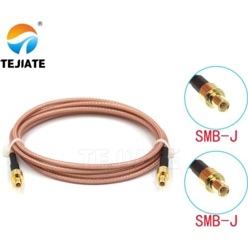 1PCS TEJIATE Adapter Cable SMB To SMB Type SMBJ Convert SMBJ 8-90CM 1M 1.5M 2M Length Connector RG316 Wire