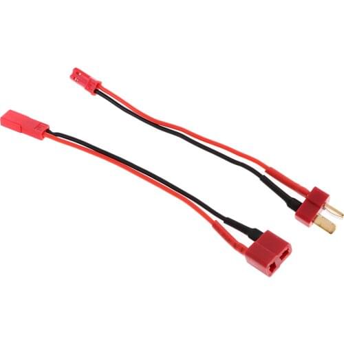 2x Deans T Plug to JST Connector Male & Female with 5 inch 14AWG Cable Wire