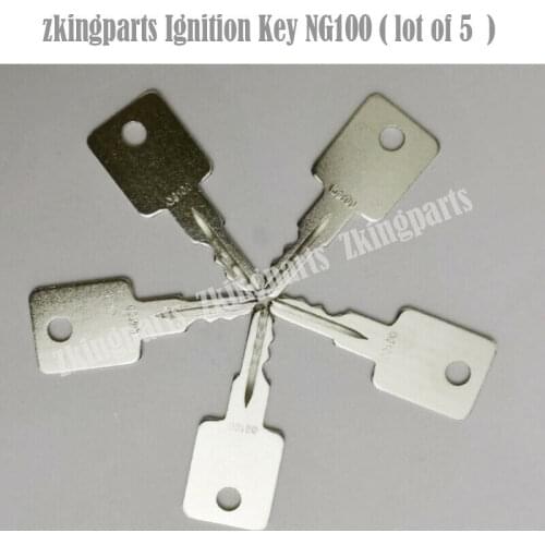 5pcs Ignition Key NG100 Starter Key Fit For Vermeer Equipment