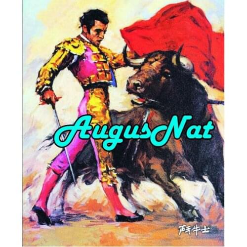 Full square diamond painting matador daimand embroidery sticker man protrait diamant dotz picture cow diamond mosaic by numbers