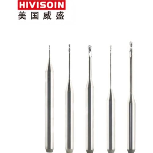 Roland 50mm Total Length Ball Diameter Roland CADCAM Carbide Milling Burs for Zirconia