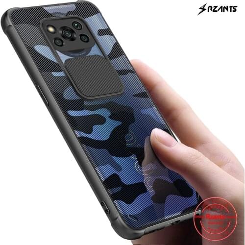 Rzants For Xiaomi POCO X3 NFC POCO X3 Pro Case Hard [Camouflage Lens] Camera Protection Smooth Soft Slim Crystal Clear Cover