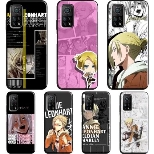 Annie Leonhart Attack on Titan Anime Case For Xiaomi Mi 11 Ultra 9 10 Lite Mi 10T Pro Note 10 Lite Cover For POCO X3 Pro M3 F3