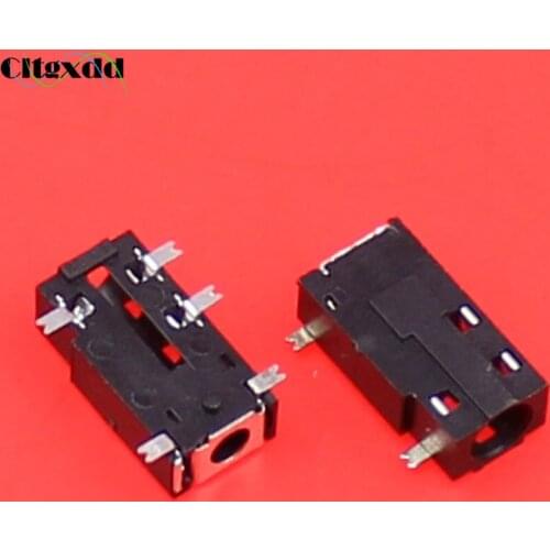 Cltgxdd 5 pin Tablet Phone Audio Headphone Socket 5 SMD Type Video earhone Jack with Column Connector interface