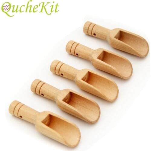 Wooden Spoon Bath Salt Spoon Coffee Beans Candy Spoon Scoops Condiment Scoop Flatware Sugar Spoon Tableware Cooking Tools