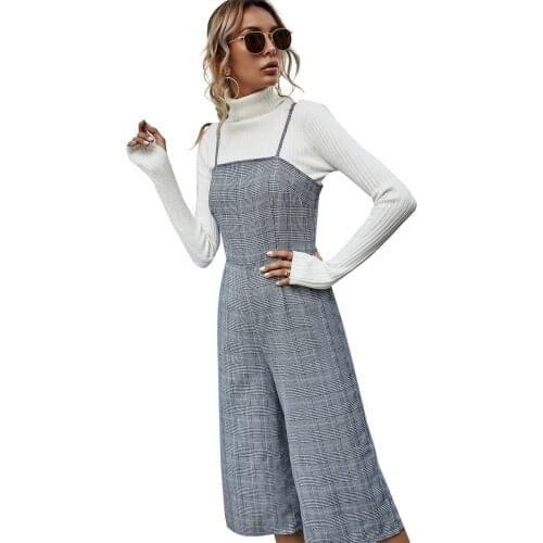 ISINBOBO Women's Plaid Trousers
